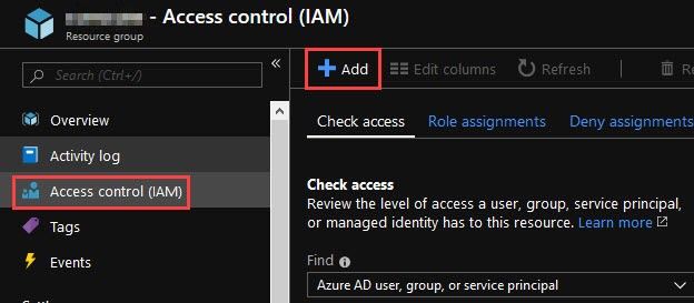 Назначение роли Contributor для Service Principal.