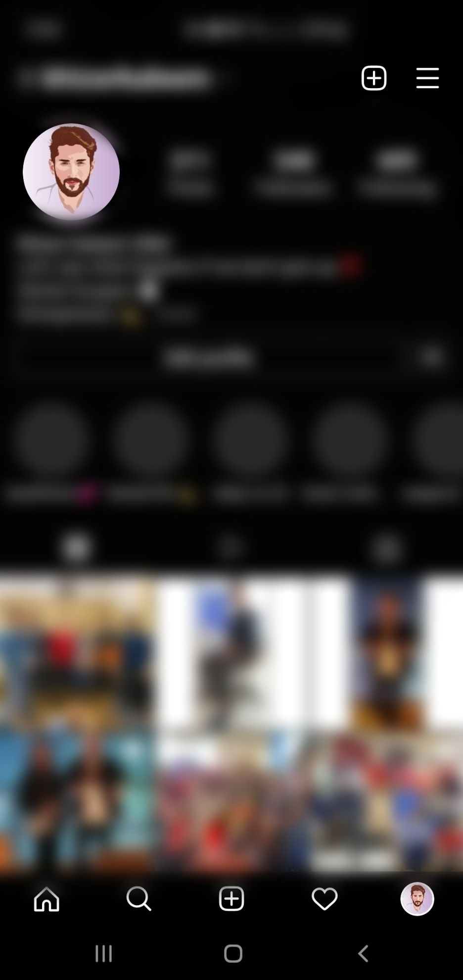 Instagram profile