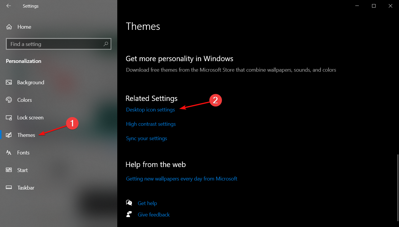 Параметры значков рабочего стола — выбор и применение иконок
