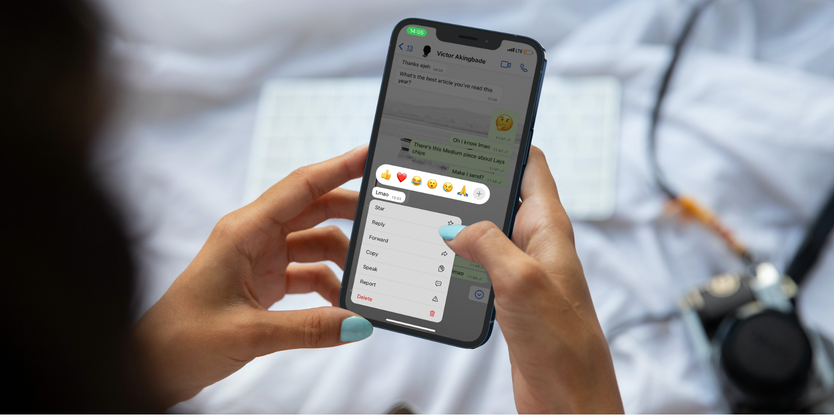 Эмодзи‑реакции в WhatsApp: как использовать