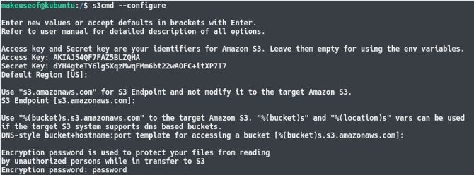 backup amazon s3 linux device