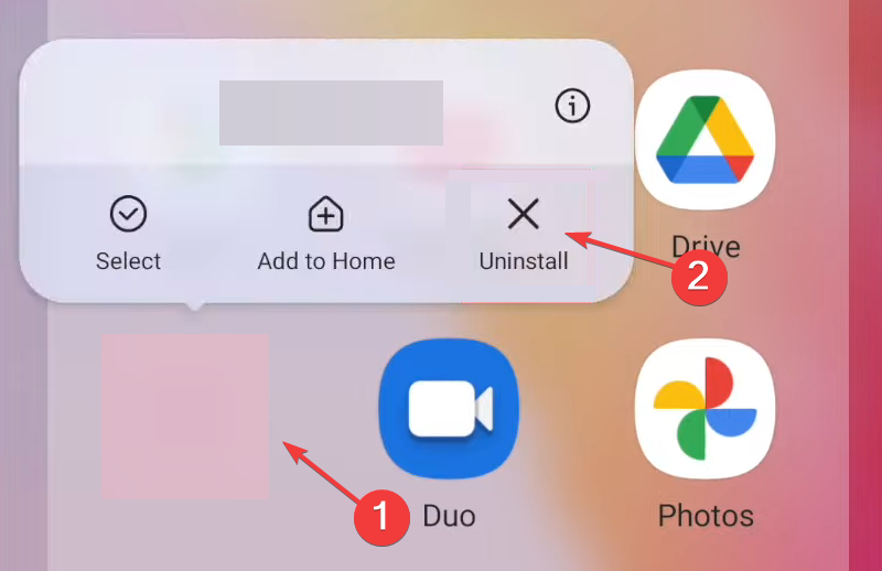Удаление приложения Southwest на Android