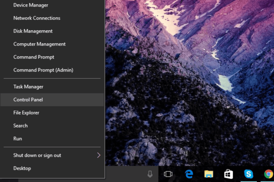 Вернуть Панель управления в меню Windows X