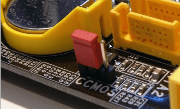 CMOS джампер на материнской плате — схема расположения пинов