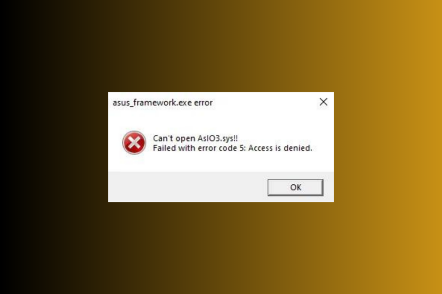 Исправить Can’t open AsIO3.sys — Access denied