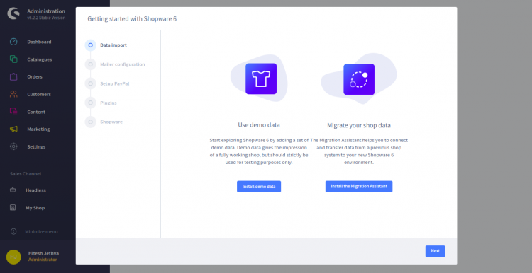 Импорт данных в Shopware