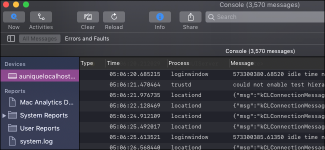 Console в macOS: чтение логов и отладка