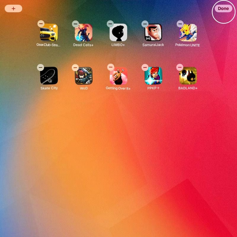 кнопка готово для выхода