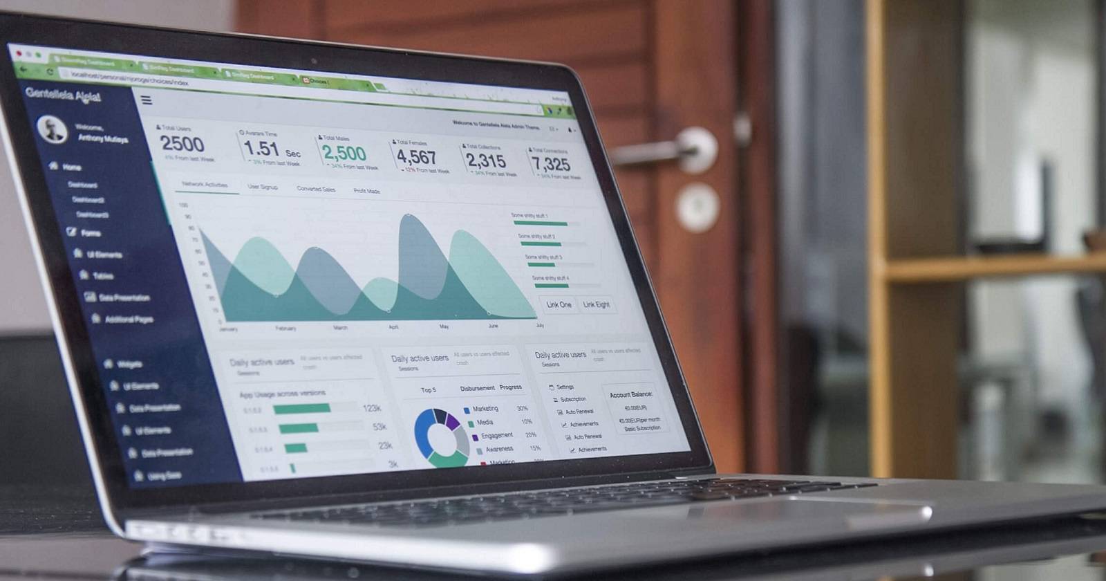 Веб‑сайт открыт в браузере