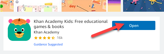 Откройте новое приложение