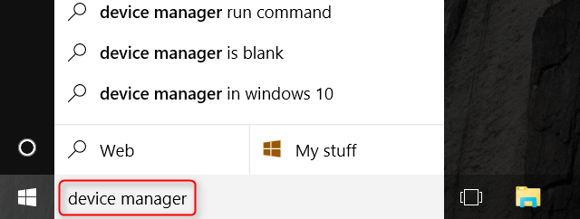 select device manager