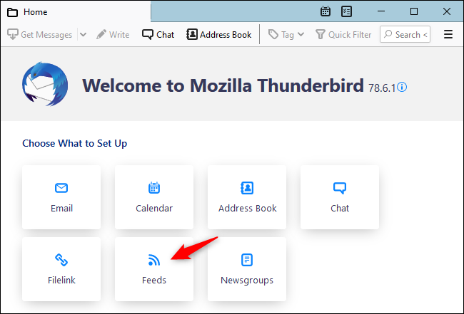 Выберите «Ленты» для создания пустой локальной учётной записи.