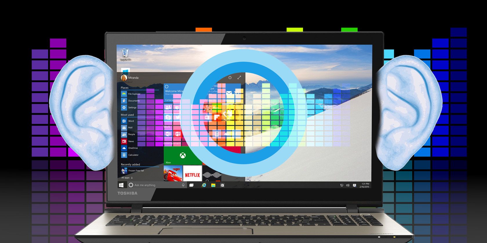 Как Cortana определяла песни в Windows 10