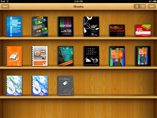 Esempio di PDF aggiunto a iTunes e sincronizzato su iPad