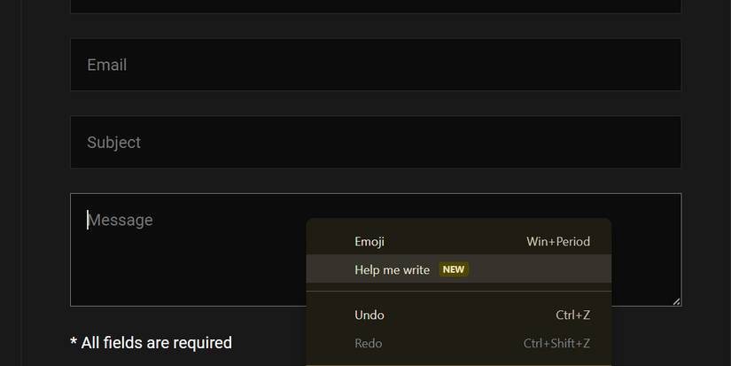 Help me write feature in Chrome