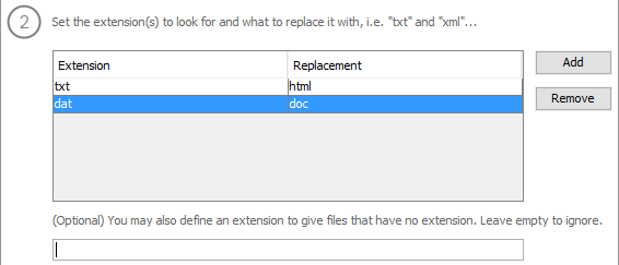 Bulk Extension Changer
