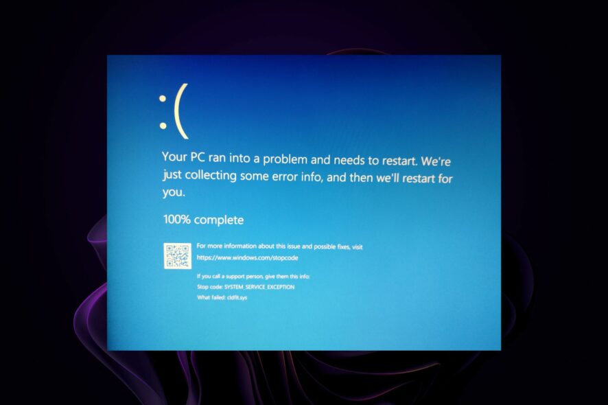 cldft.sys (BSoD): как исправить в Windows