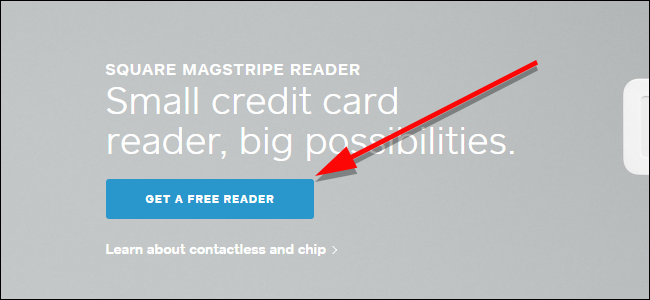 Форма регистрации Square: ввод email и пароля