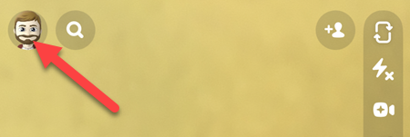 Нажмите иконку профиля в верхнем левом углу