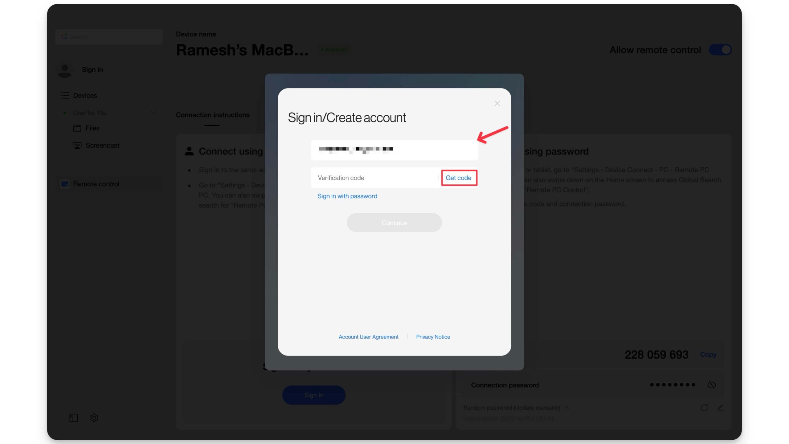 signin with your oneplus account