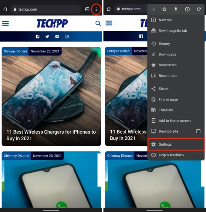 enable simplified view on chrome for android