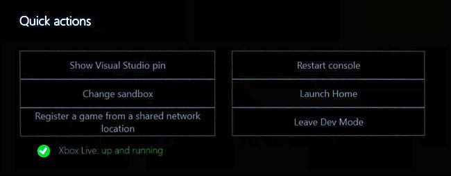Dev Home: быстрые действия