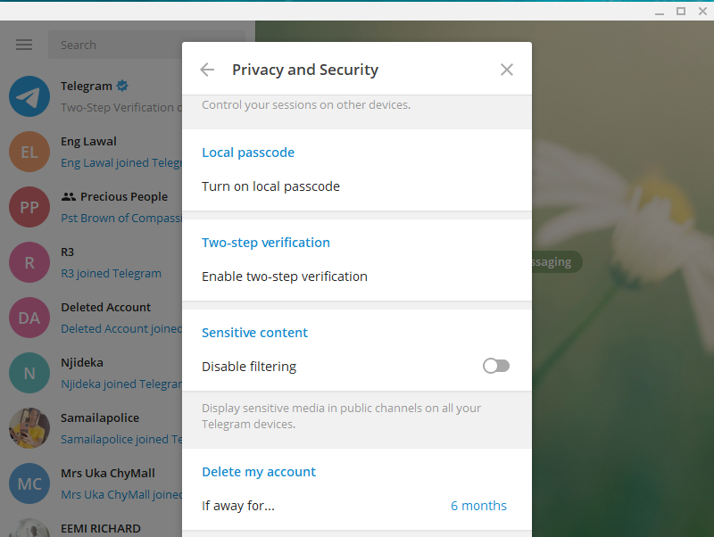 Нажмите Enable two-step verification