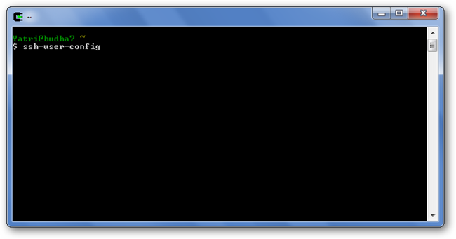 Запуск ssh-user-config