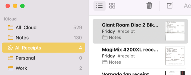 Умные папки в Apple Notes отображаются иначе — значок шестерёнки