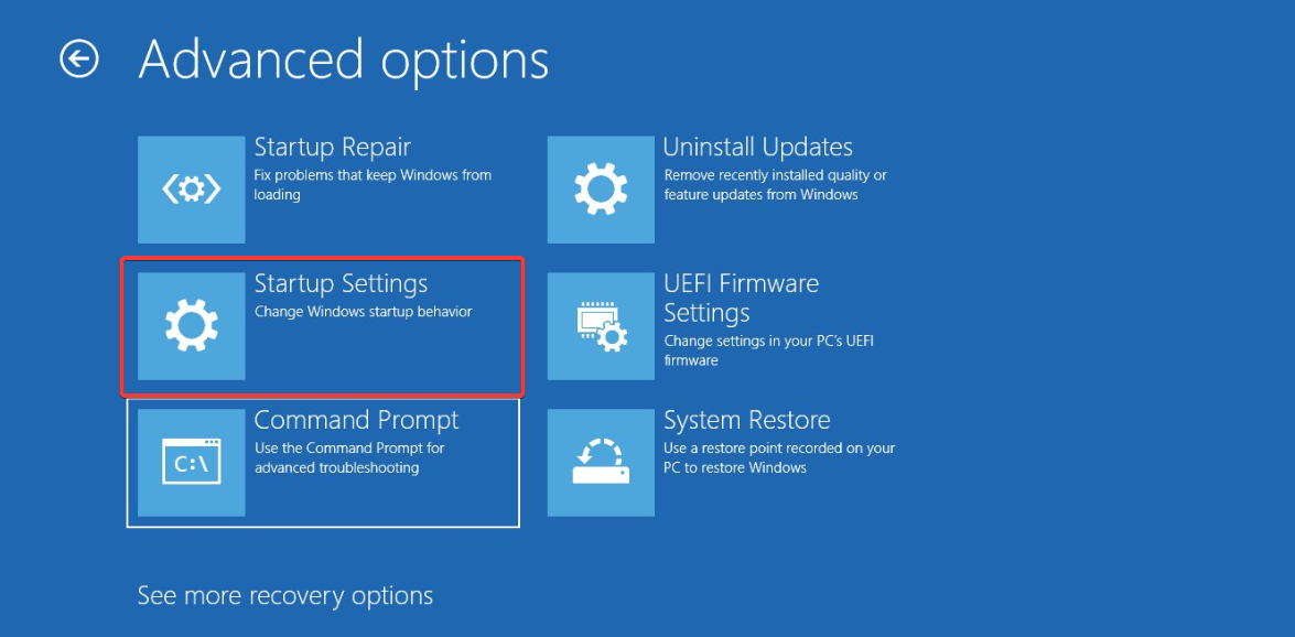Параметры загрузки Windows
