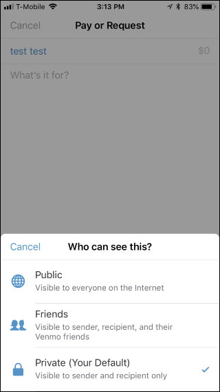 Подтверждение приватности для конкретного платежа