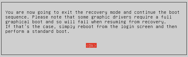 Предупреждение перед перезагрузкой