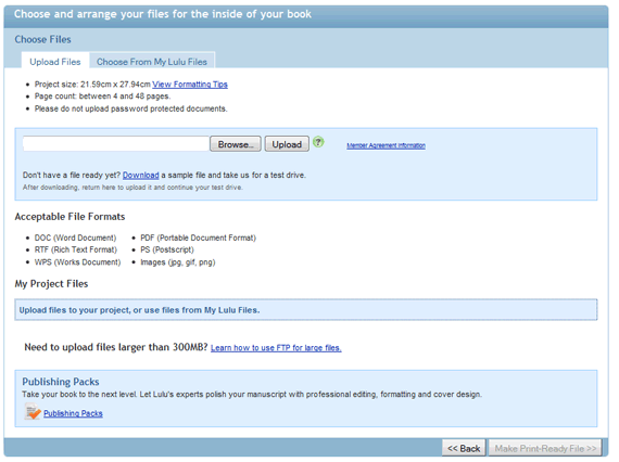 Загрузка файла книги