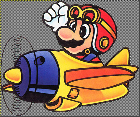 Пилот и самолёт после удаления белого фона