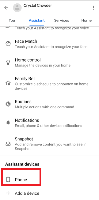 Устройства Ассистента список