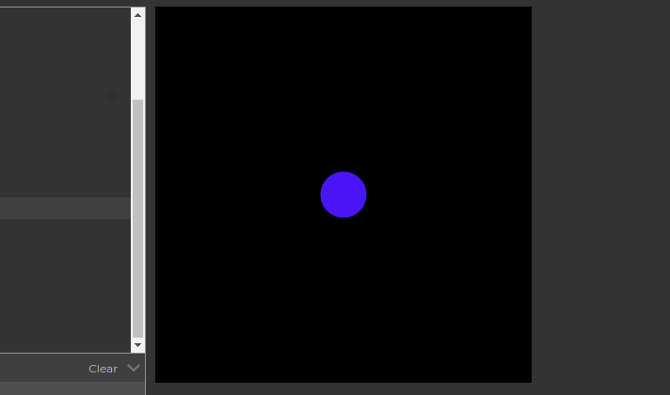 Клик меняет цвет круга