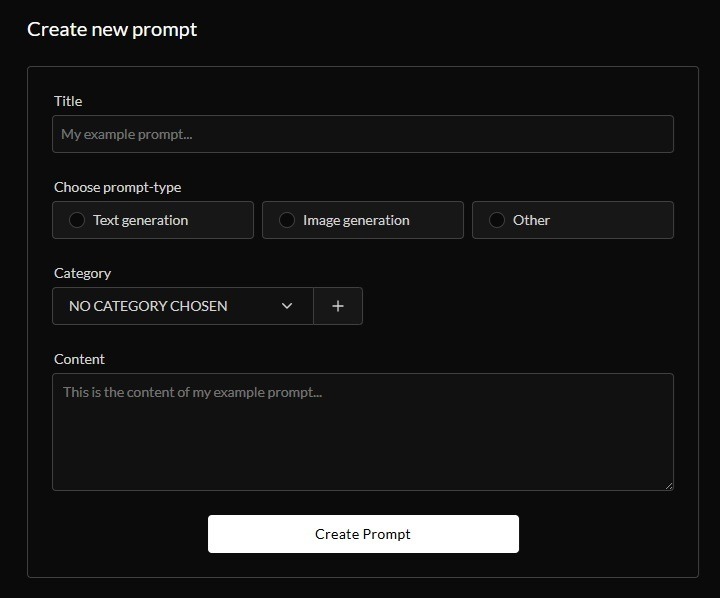Создание AI‑промпта в MyPrompts.