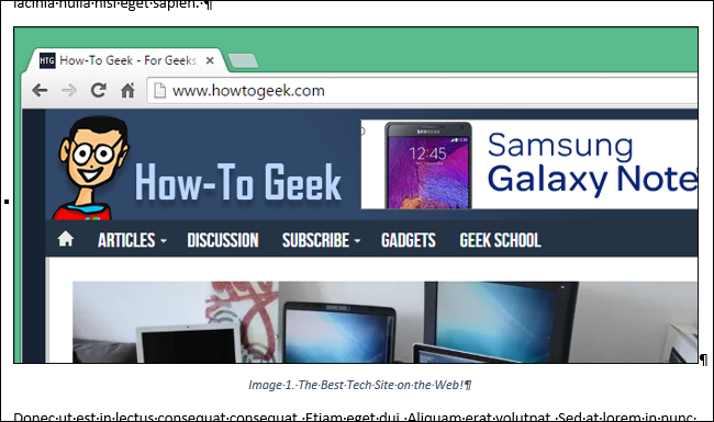 Подпись с пользовательской меткой вставлена под рисунком
