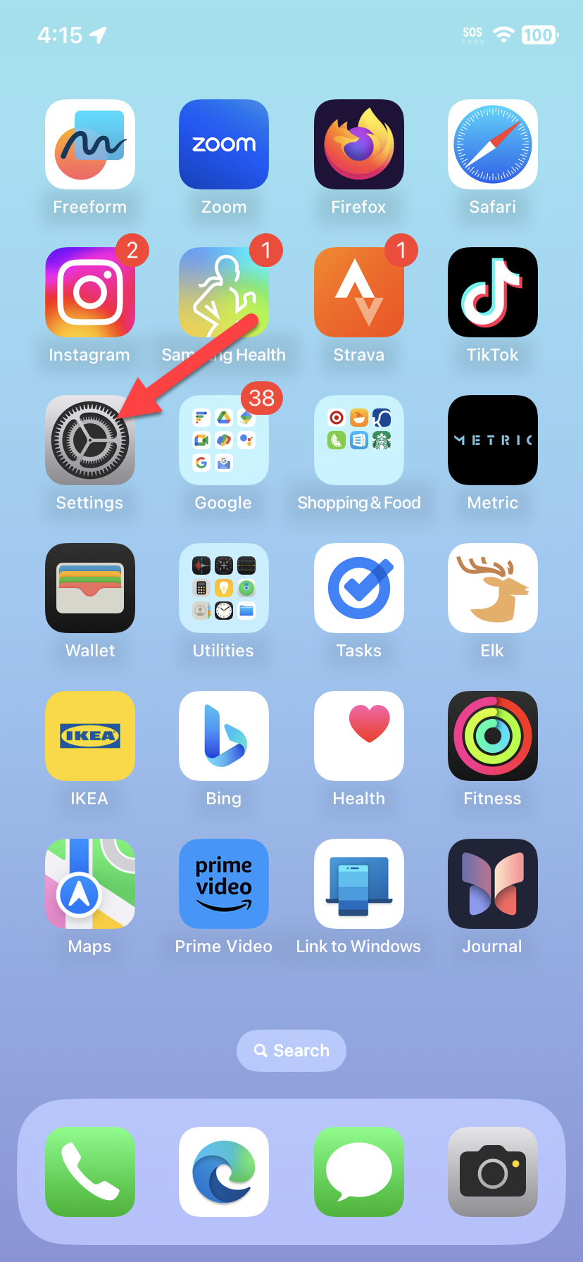 Настройка AssistiveTouch в разделе Касание