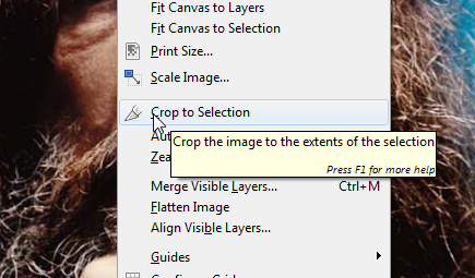Выделение квадрата в GIMP