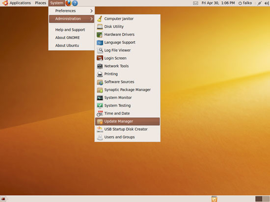 Как обновить Ubuntu 9.10 до 10.04