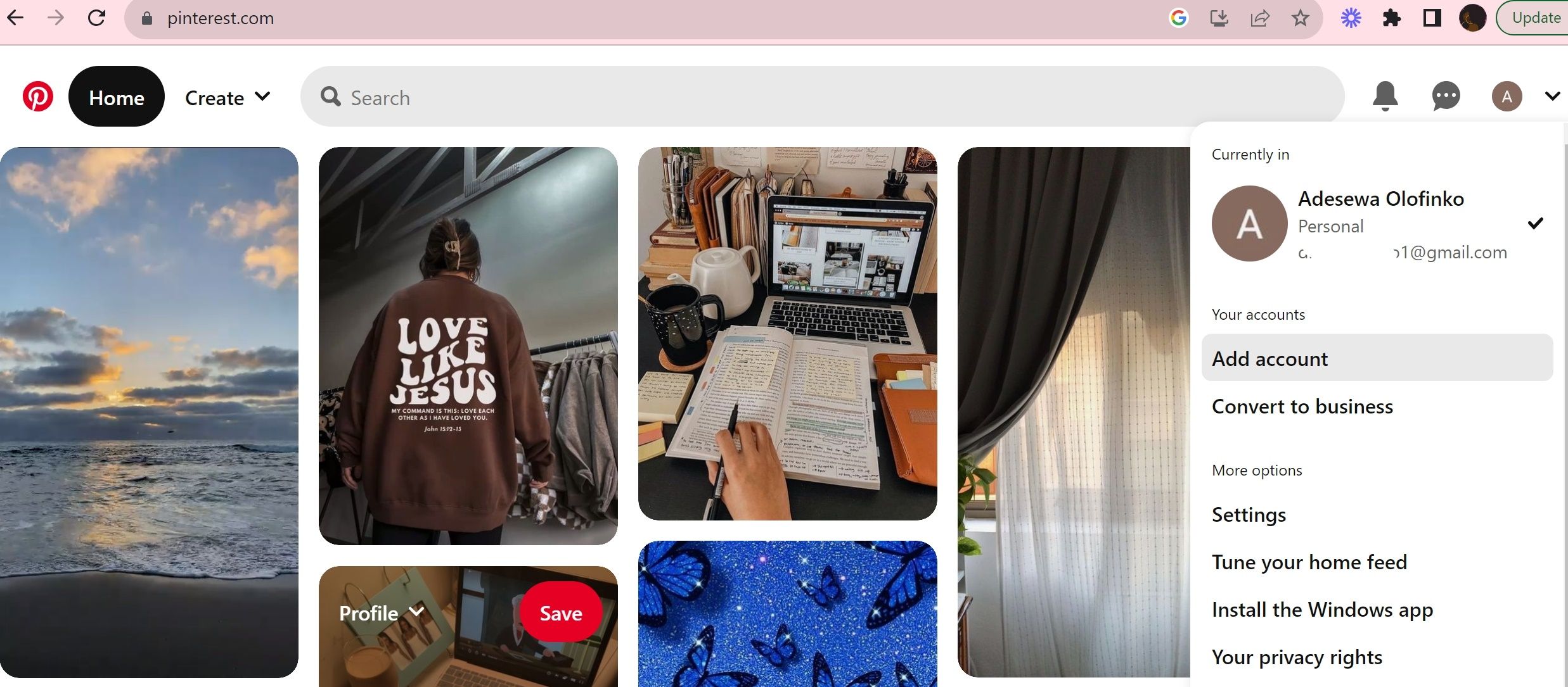 Pinterest: как преобразовать личный аккаунт в бизнес
