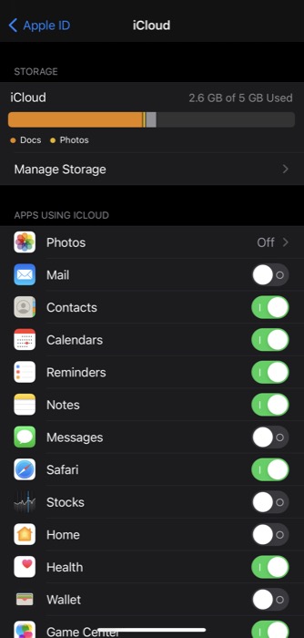 fazer backup usando icloud