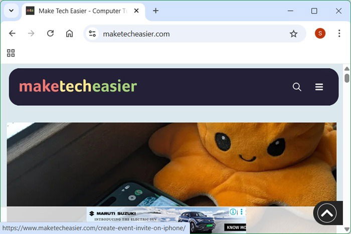 Сохранение окна браузера в буфер с помощью Alt + PrtScn