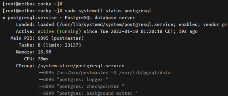 Проверка PostgreSQL
