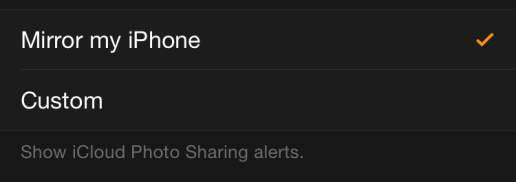 Параметры синхронизации фотографий для Apple Watch