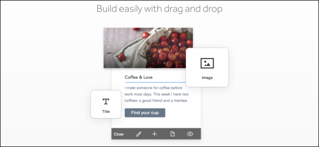 Интерфейс мобильного приложения Weebly