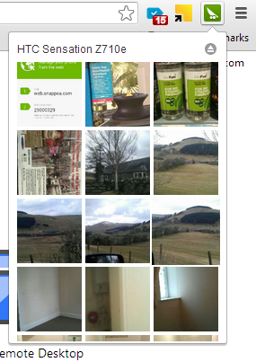 Миниатюры фотографий, доступных в SnapPea Photos
