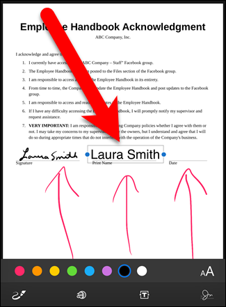 Переместите текстовое поле