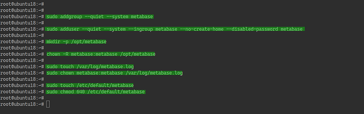 Добавление пользователя metabase